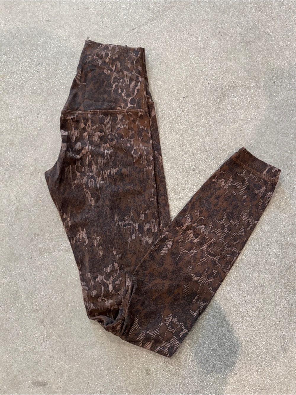 lululemon athletica Brown Leopard-Print High-Waist Jeggings